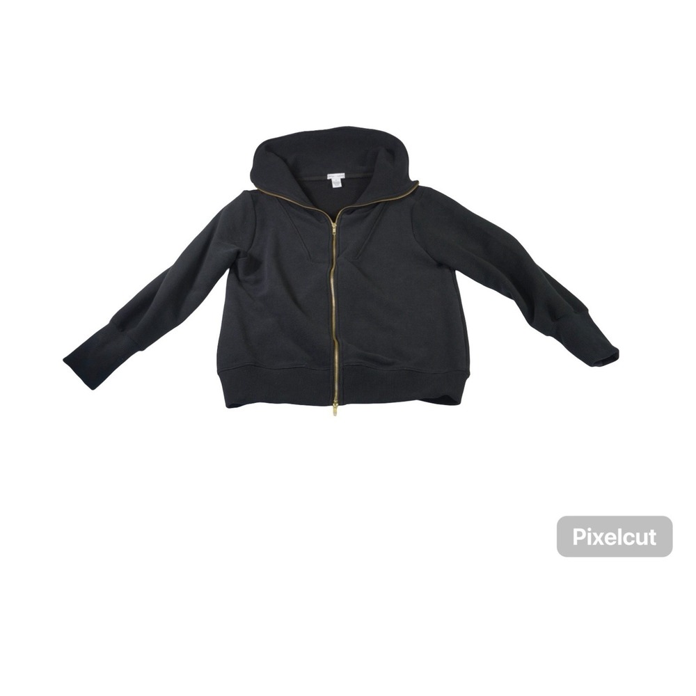 Better Together Cardigan Sweater Womens Medium Black‎ Stretch Knitwear Full Zip